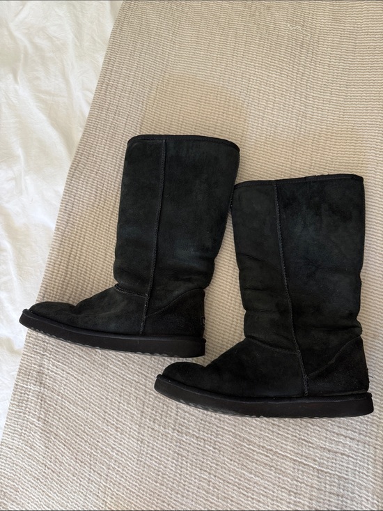 UGG Shoes - UGG Australia Classic Tall Suede Winter Boots Black